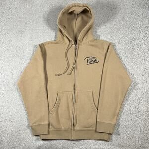 Jon Pardi Hoodie Mens S Beige Country Music Tour Concert Sweatshirt Full Zip